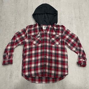 Urban Pipeline Hooded Button-Front Flannel